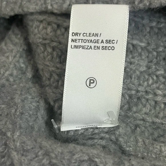 James Perse Gray 100% Cashmere Ribbed Turtleneck Sweater, size 3 - Picture 14 of 14